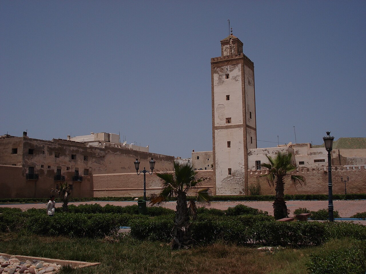 Stadsmuren van Essaouira vanaf het strand
