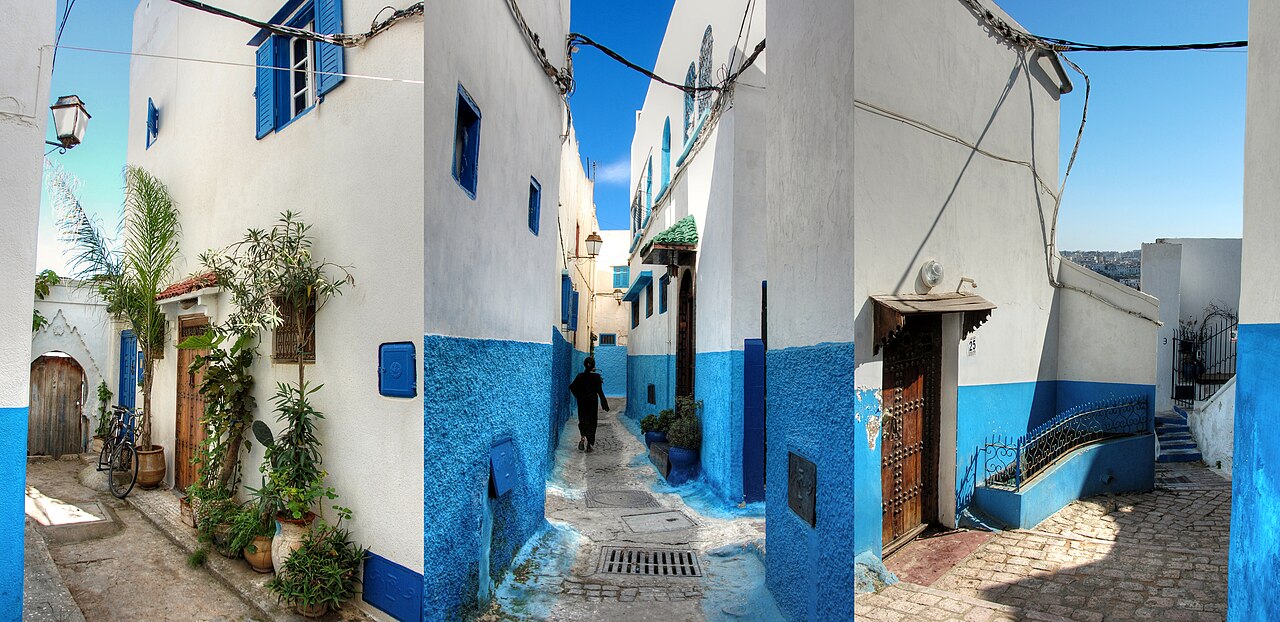 Steeg in de Kasbah des Oudayas, het andere uiterste van Villa Mandarine